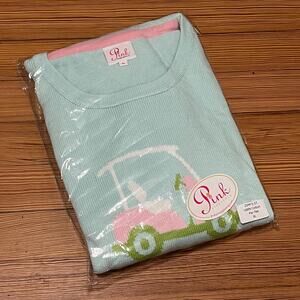 Pink Pineapple Golf Sweater XL